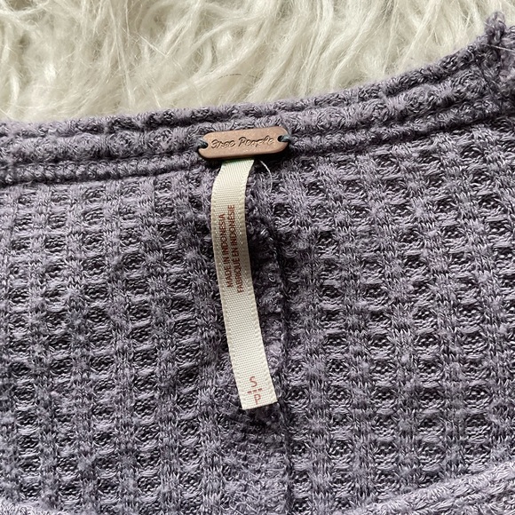 Free People Ventura Lavender Thermal Top - Picture 4 of 7